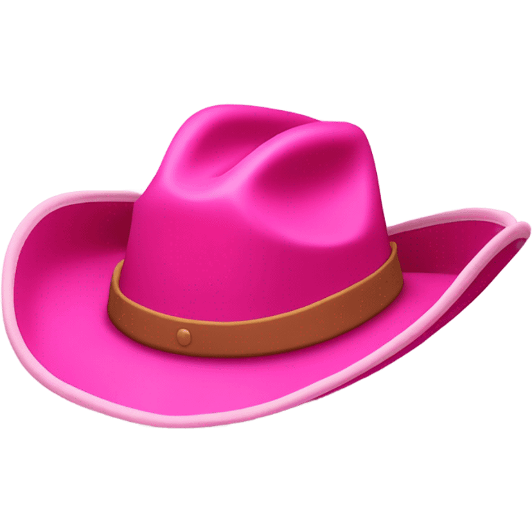 Pink cowboy hat emoji