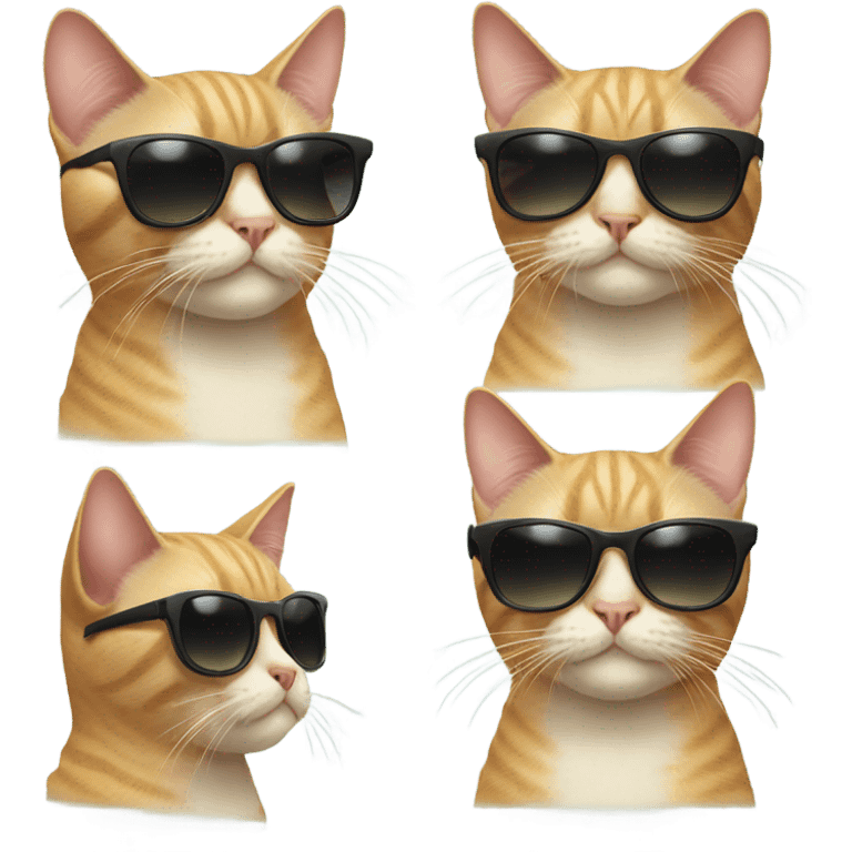 Cat with sunglasses emoji