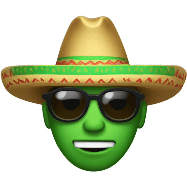 Popo con sombrero verde emoji