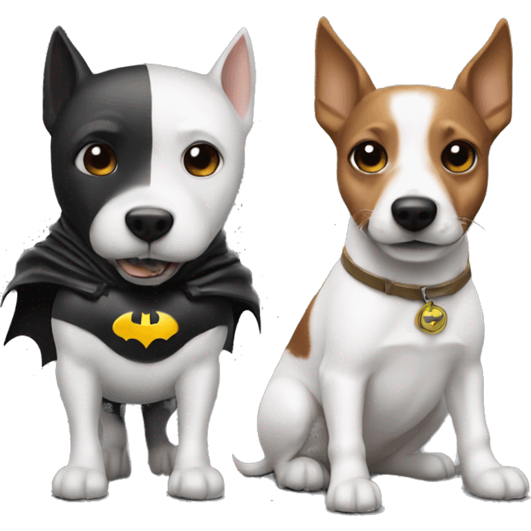 Batman with a jack Russel  emoji