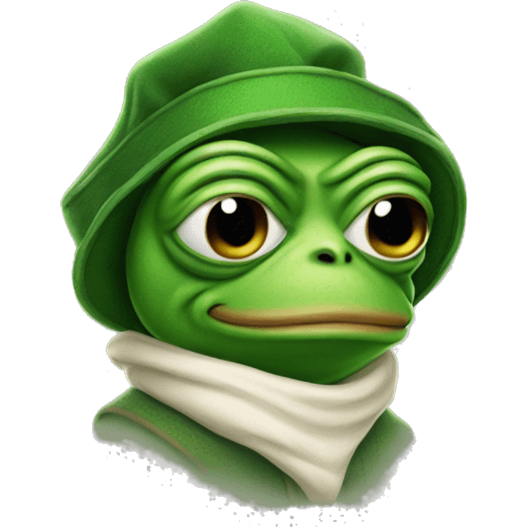 pepe frog in elf costume emoji