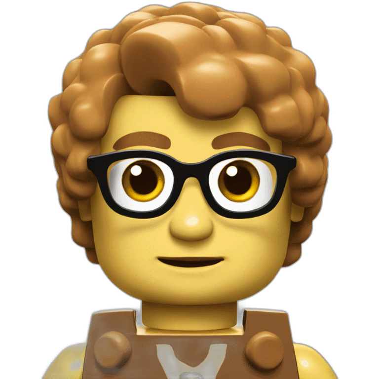 Lego character face  emoji