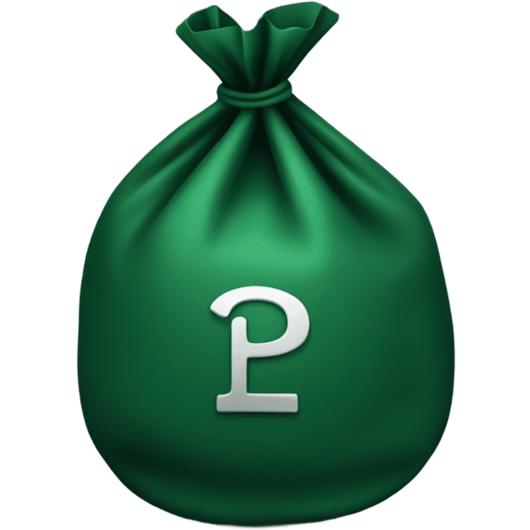 dark green money bag emoji