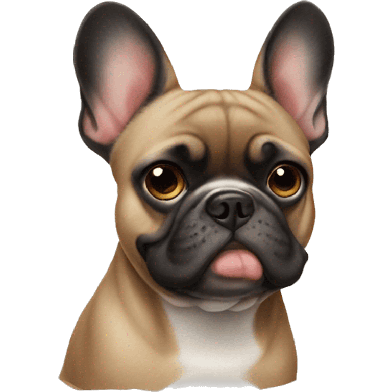 frenchie dog side eye emoji