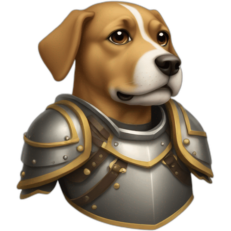 dog in an armour emoji