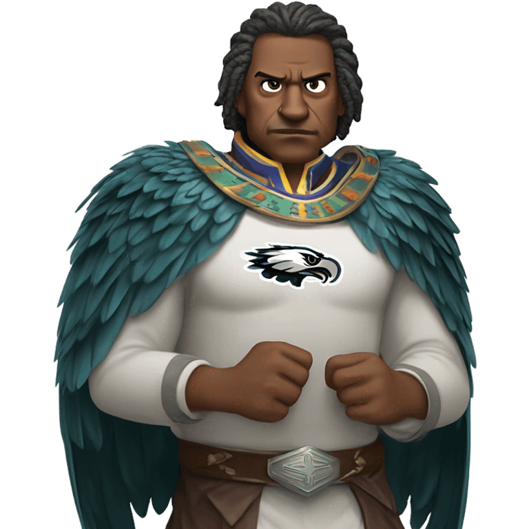 Philadelphia eagle attacking kansas city chief emoji