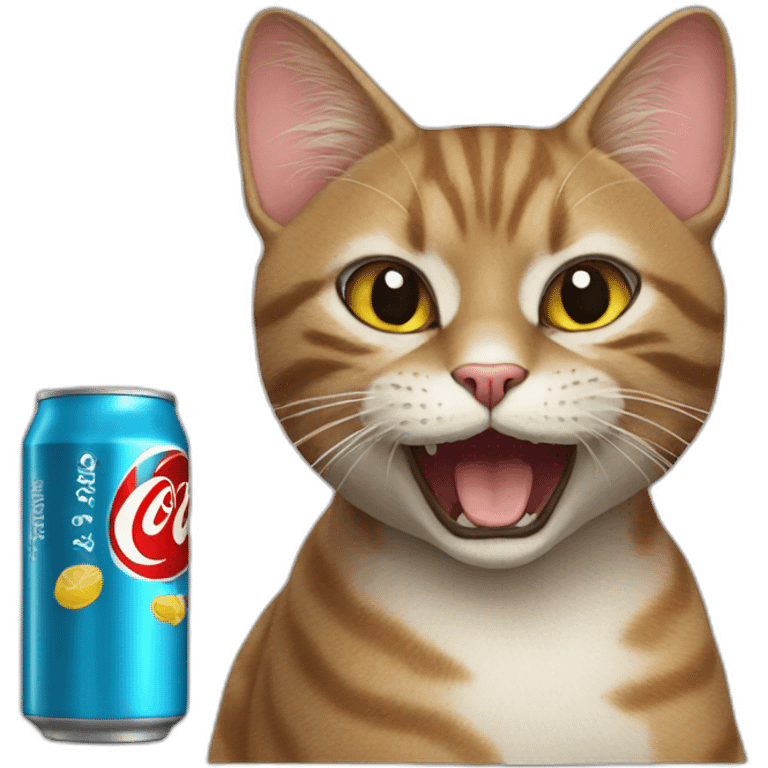 Coca-Cola cat emoji