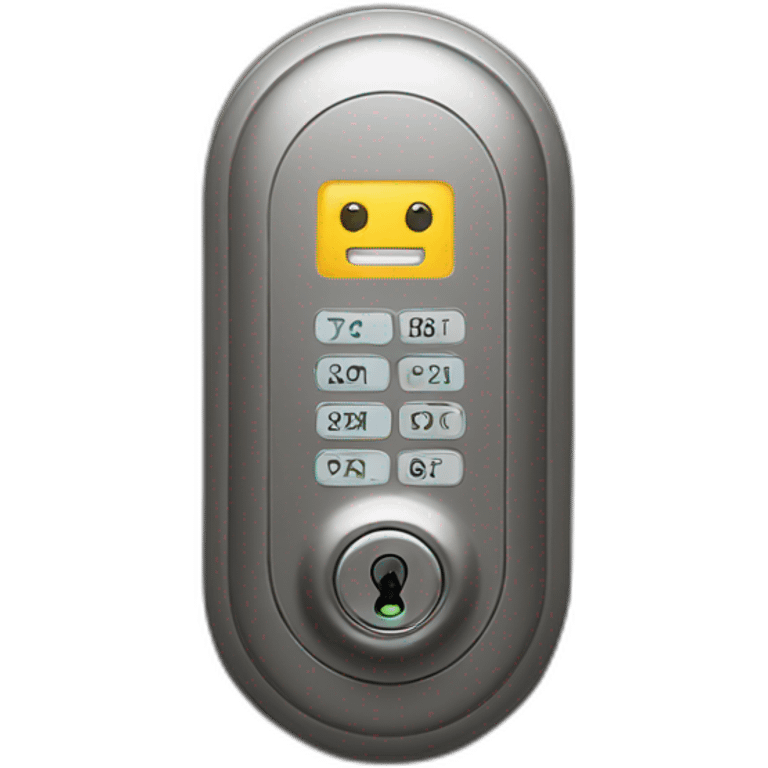 smart lock door code panel emoji