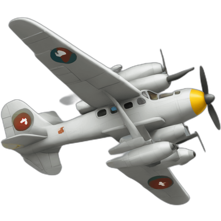 un avion de guerra emoji