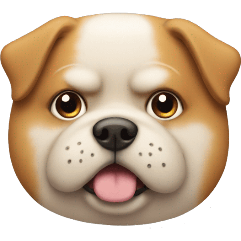 A fat dog emoji