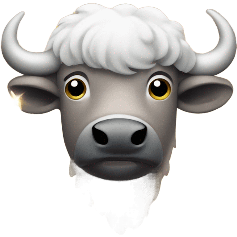 Buffalo with sparkles around it emoji