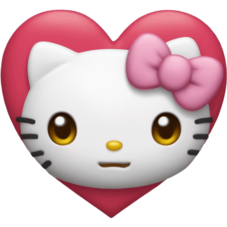 hello kitty heart emoji