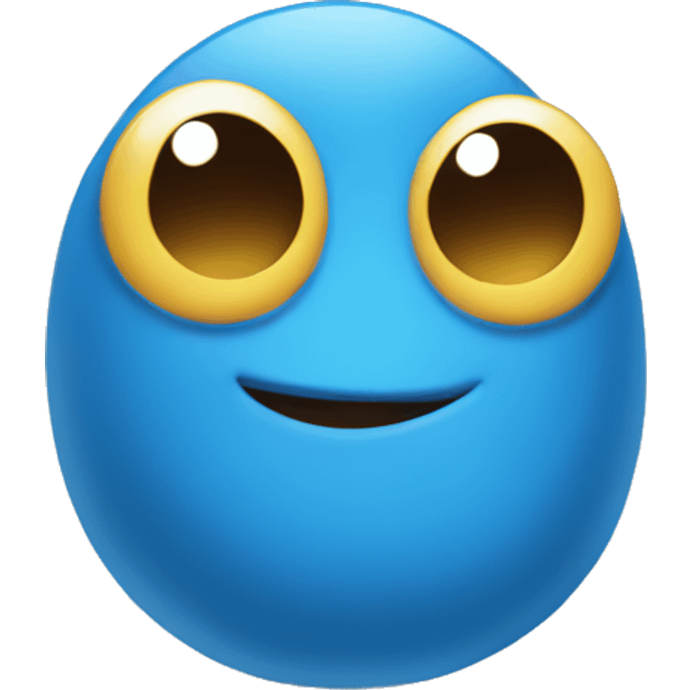 cute blue emoji