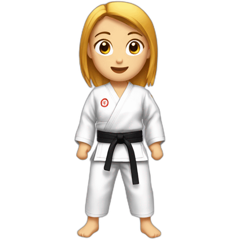 Ceinture de karate girl emoji