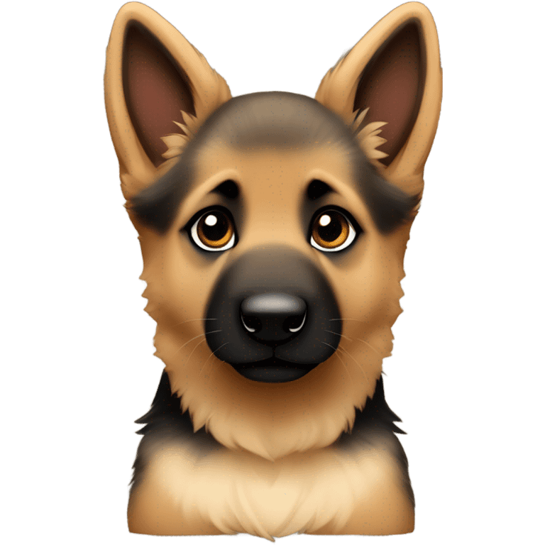 Sable German shepherd puppy emoji