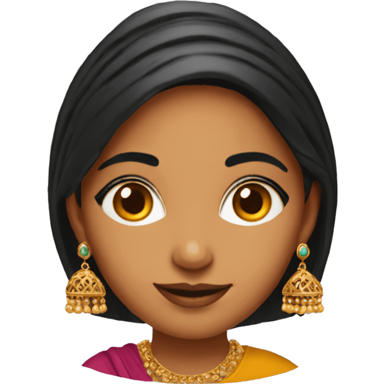 punjabi earring girl emoji