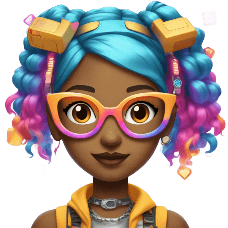 y2k girl in metaverse  emoji