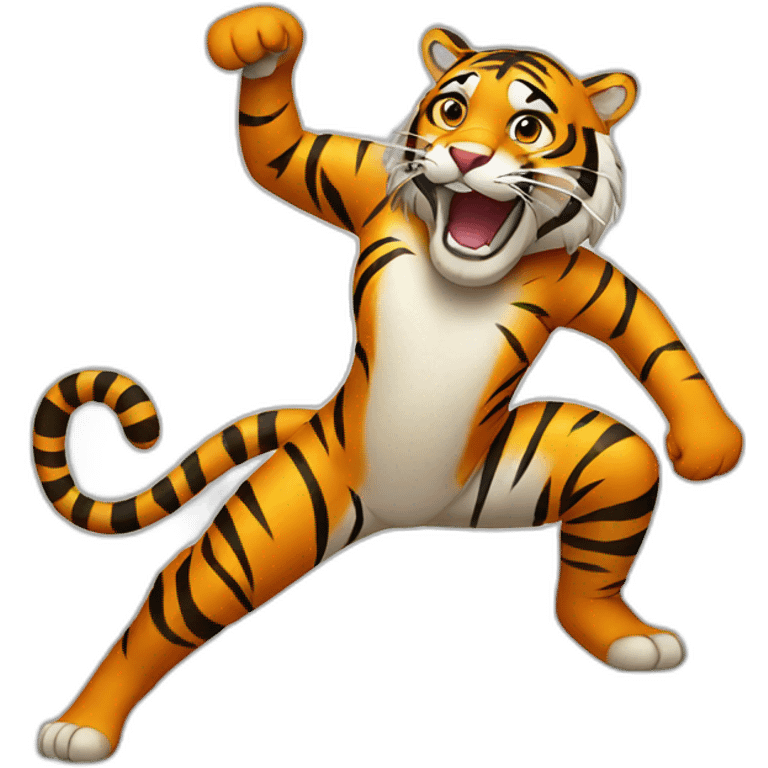 dancing tiger emoji