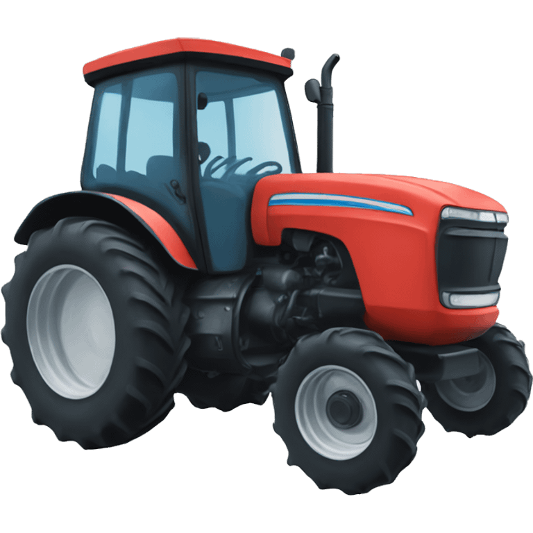 Blue tractor emoji