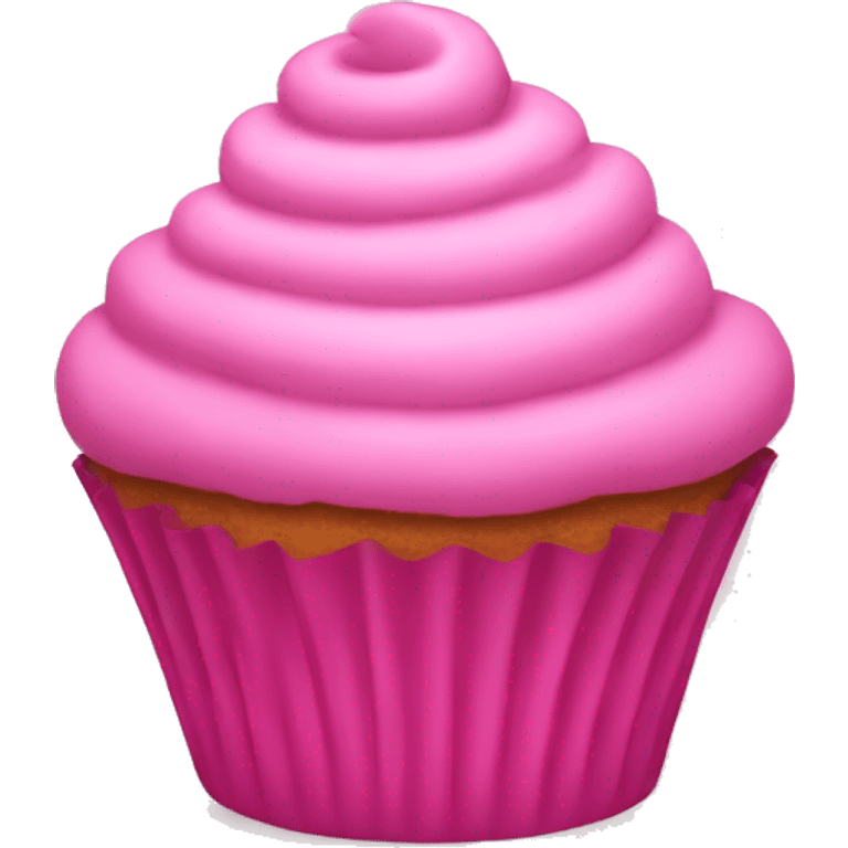 Pink cupcake emoji