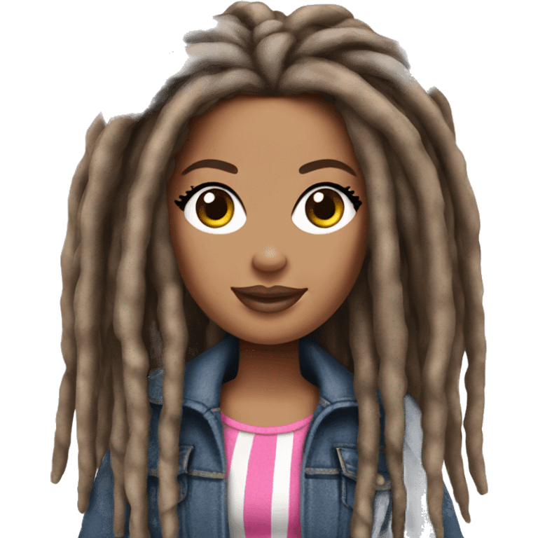 Barbie with dreads emoji