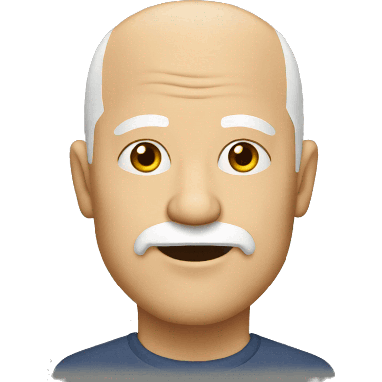 Old bald man with a white goatee emoji