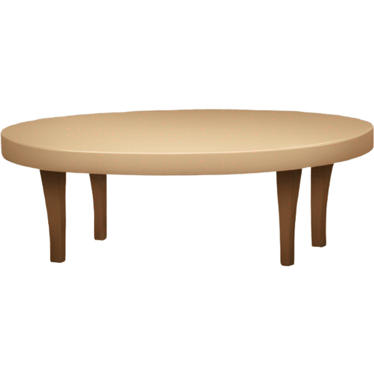 Beige brown table emoji