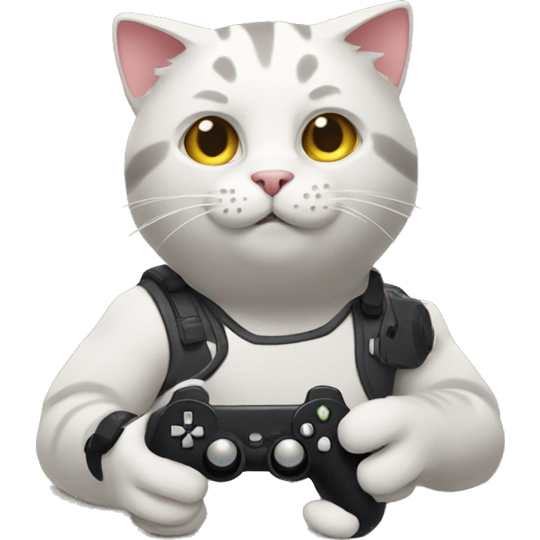 cat playing video games emoji