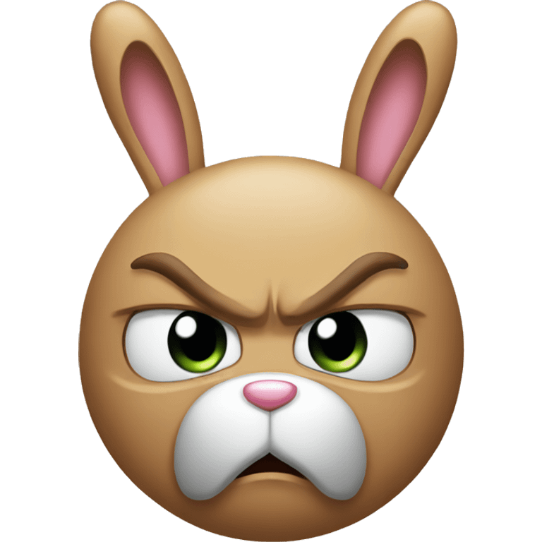 an angry bunny emoji