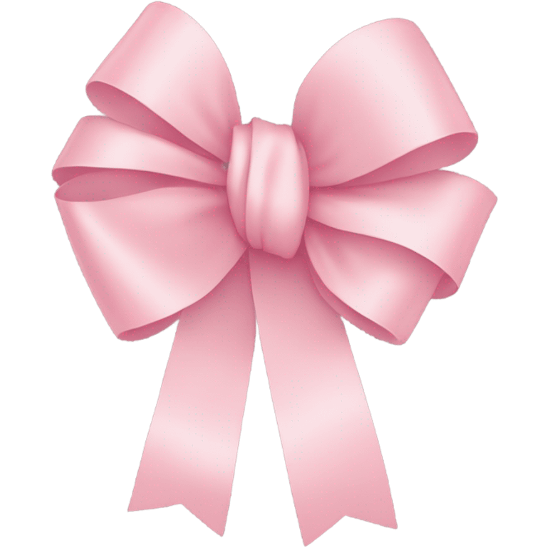 light pink ribbon bow emoji