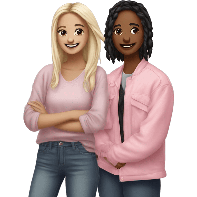 yes. can you please create an emoji art based on these two 🌸✨. Me and my girlfriend associate each with ourselves. me being the later, her being the former. I want it to be a simple blend of our emojis.  emoji