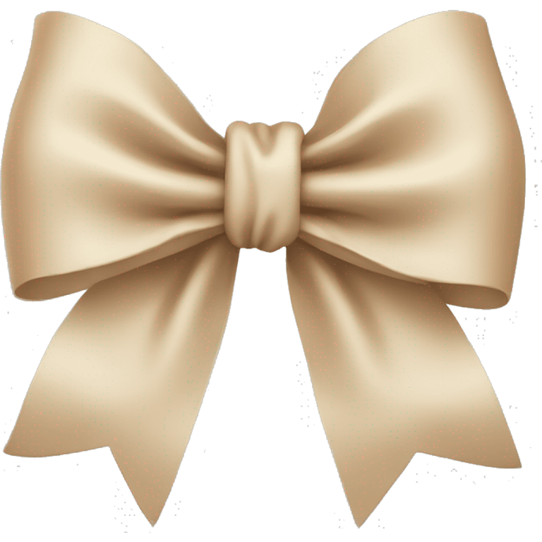 Beige bow emoji