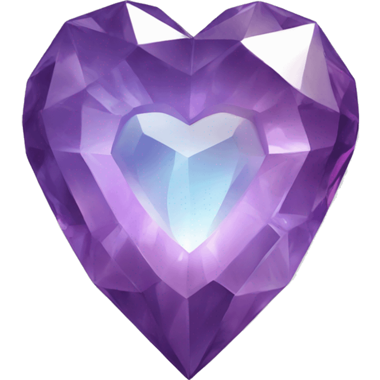 Heart shaped crystal gem emoji