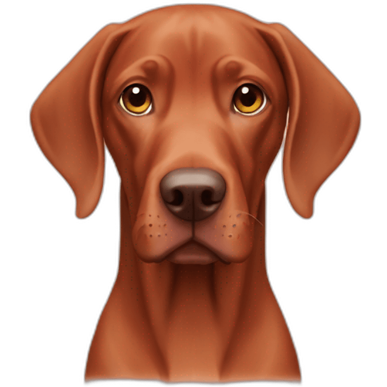 Dog vizsla love emoji