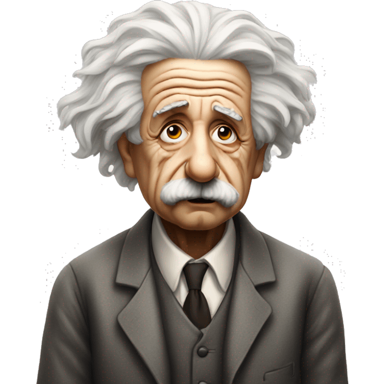 albert einstein sad emoji