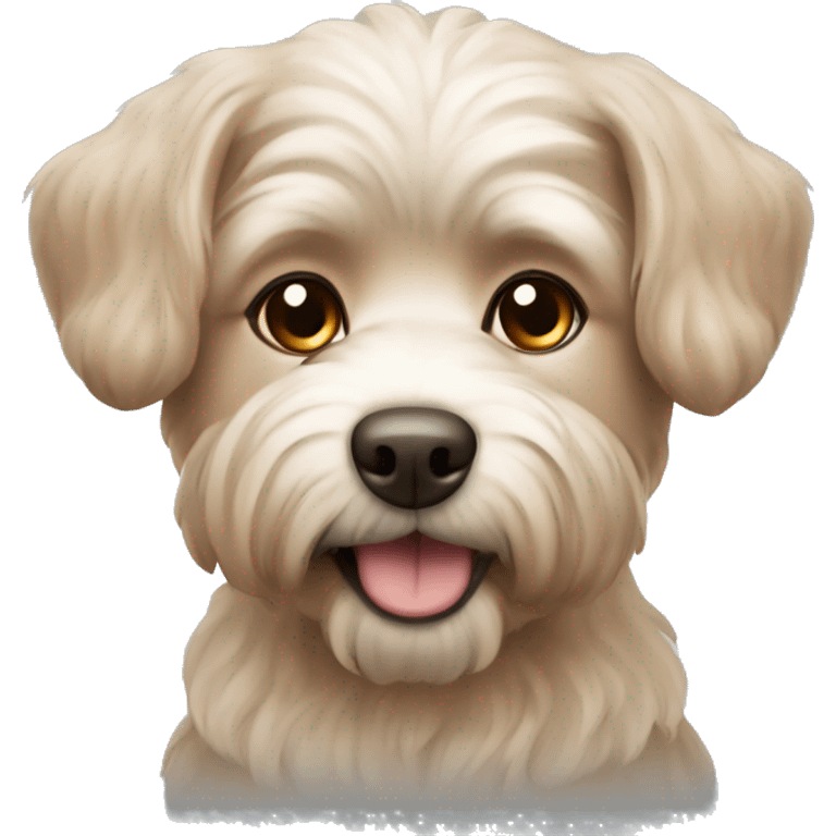 Maltipu dog of brown colour emoji