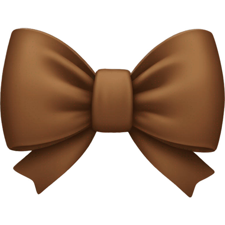 Brown bow emoji