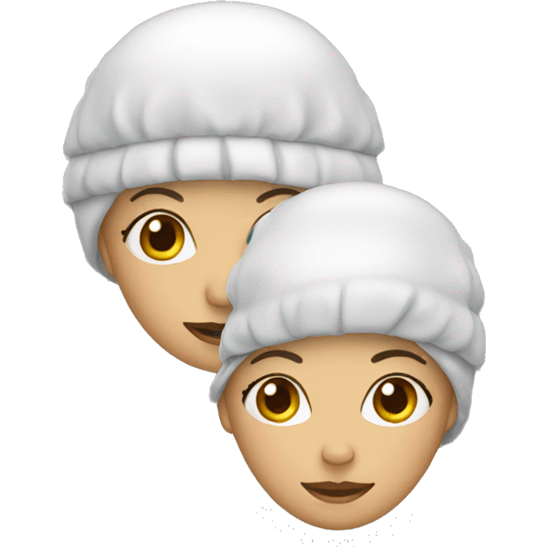 woman with bathing cap emoji