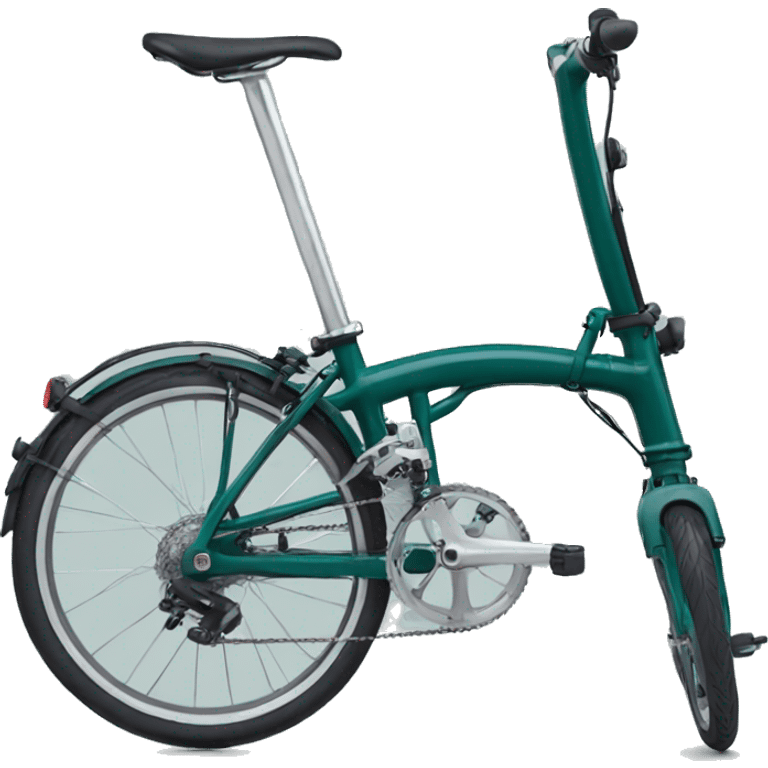 brompton in a dark blue green color emoji