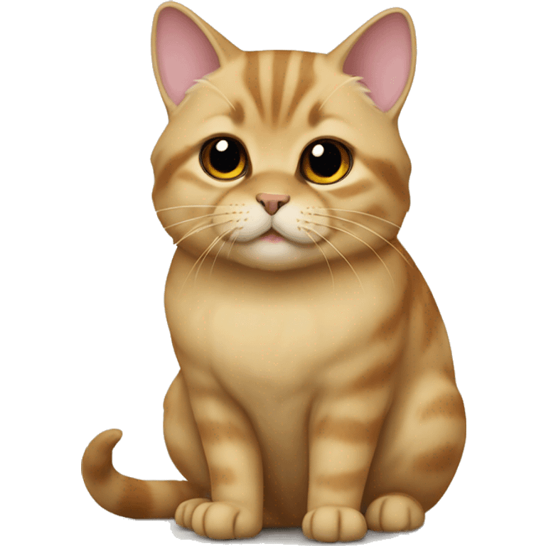 Scottish  golden chinchilla cat emoji