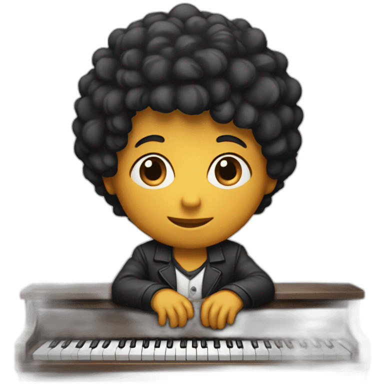 Niño pianista emoji