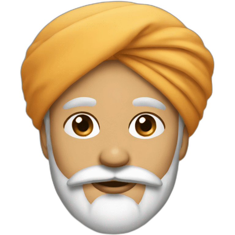 turban with black beard emoji