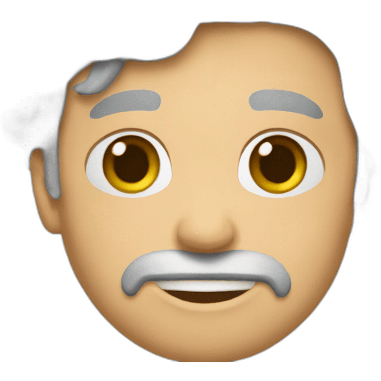 человек между облаками emoji