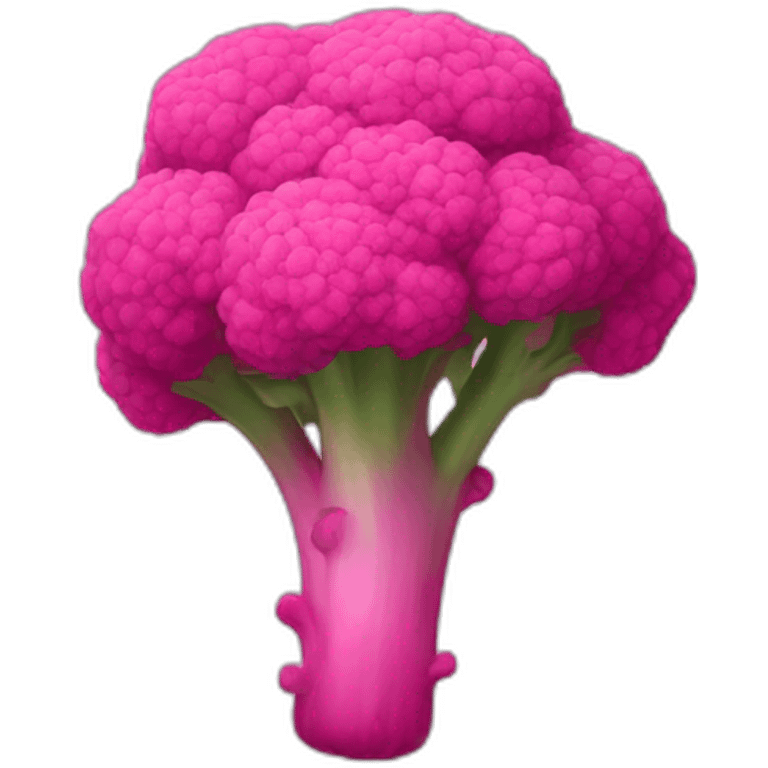 Pink broccoli emoji