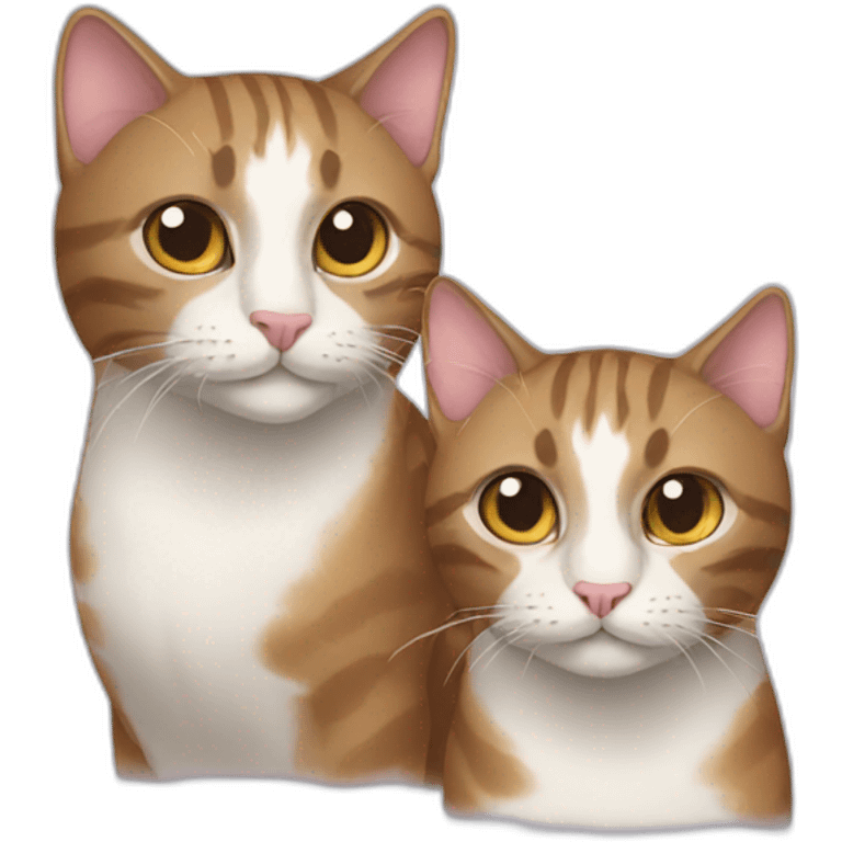 Two cats emoji