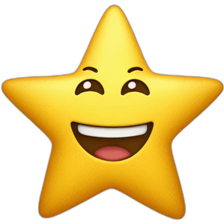 cheerful star emoji