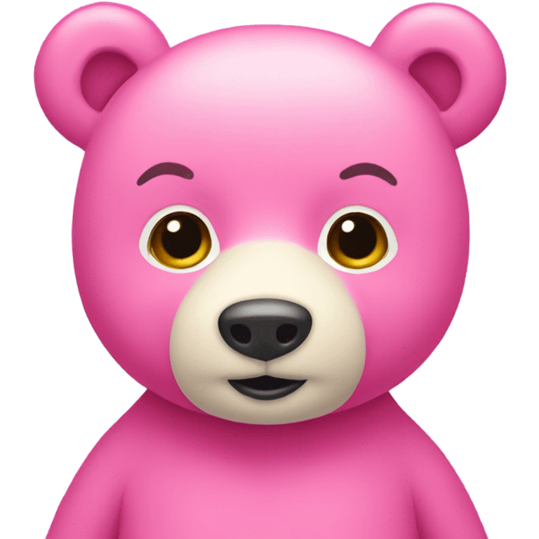 coquette pink bear emoji