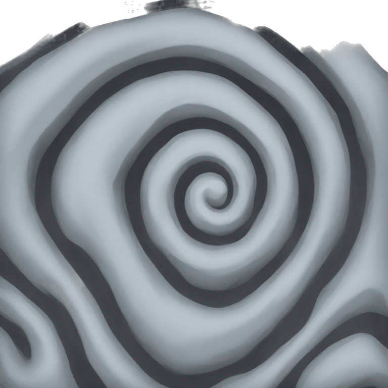 Super gray rock swirl emoji