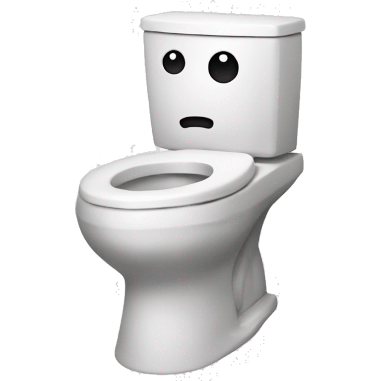 a toilet with a head sticking out of a toilet emoji