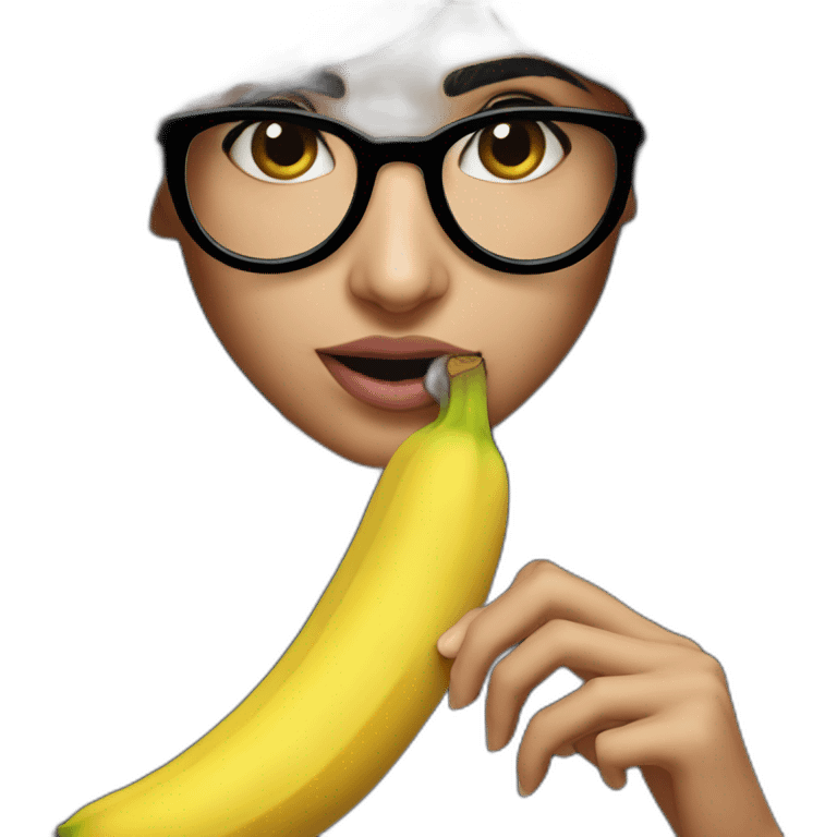 MIA KHALIFA CHEWING BANANA emoji